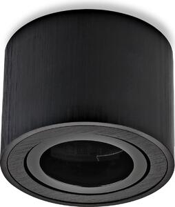 Faretto da incasso Sweet LED, piatto, rotondo, nero, in alluminio, lampada da soffitto, faretto da incasso, 230 V