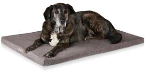Cuscino per cani ONVAYA® in memory foam | ortopedico | lavabile a 95 °C | grigio | Materasso per cani XL (109 x 60 x 5 cm) | Cuccia per cani | Morbido tappetino per cani