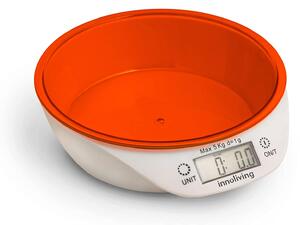 INNOLIVING Bilancia da cucina con ciotola peso massimo 5 Kg colore Arancio INN133O
