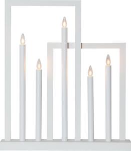 Eglo 410951 - Candeliere natalizio FRAME 5xE10/3W/230V bianco