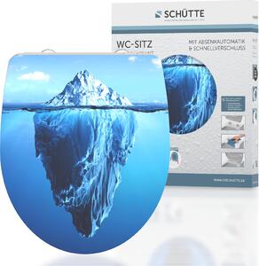 SCHÜTTE Duroplast HG sedile WC ICEBERG, coperchio per WC con chiusura morbida e sgancio rapido, sedile WC
