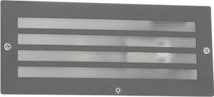 Lampada da incasso moderna grigio scuro IP44 Hurricane