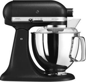 KITCHENAID Impastatrice Planetaria Capacit Ciotola 4.8 Litri Potenza 300 Watt colore Nero - 5KSM175PSEBK Artisan