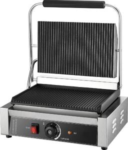 Piastra per panini commerciale Grill Sandwich Maker Piastra per grigliare 34x23 cm