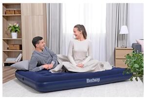 Bestway, materasso gonfiabile matrimoniale, 191x137x22 cm, superficie morbida, ideale come letto per ospiti o per campeggio