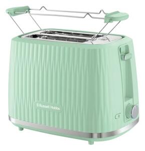 Russell Hobbs Tostapane 2 Fette Potenza 800W 6 Livelli con Funzione Scongelamento colore Verde - 27374-56