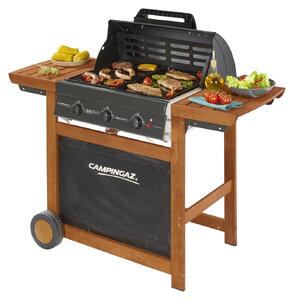 Campingaz Barbecue A Gas Adelaide 3 Woody L Dual Gas 3 Bruciatori Griglia E Piastra In Ghisa GPL E Metano