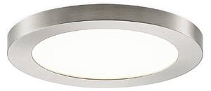 Lampada da soffitto Prios LED Aureka, Ø 23 cm, argento, metallo