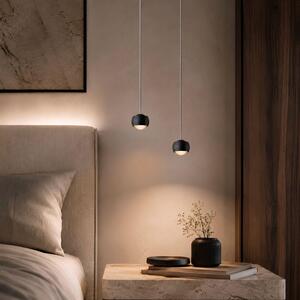 S.luce Beam LED lampada a sospensione Ø 8cm lampada a sospensione lampada da tavolo nero rotondo