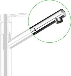 Franke bocca estraibile / soffione doccia cromo per rubinetto tipo 251 / 390-1