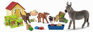 Schleich - Figure di animali, calendario dell'Avvento Mondo Fattoria 2017; 97448