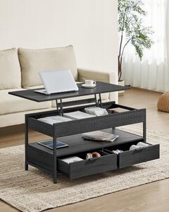 Tavolino VASAGLE, tavolo da soggiorno regolabile in altezza, 50 x 100 x (48-63) cm