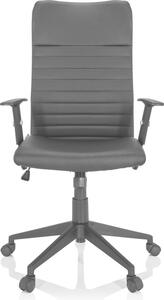 Hjh OFFICE Sedia da ufficio Home Office ARTON 30 sedia da scrivania con braccioli (regolabile in altezza) sedia girevole in ecopelle