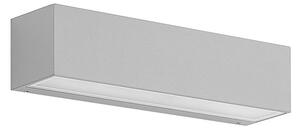 Lucande LED lampada da parete per esterni Lengo 25 cm argento up/down 3.000K