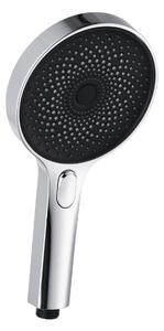 Soffione doccia WENKO Softwater cromo/nero, Ø 13 cm, 3 modalità di getto