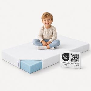 Materasso per bambini Arensberger NORA | 70x140cm | rivestimento lavabile e sfoderabile | schiuma gel elastica a punti | materasso per bambini, rivestimento premium anallergico