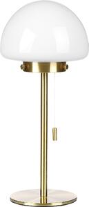 BELIANI Lampada da tavolo oro Base in metallo Paralume in vetro Interruttore a strappo Lampada per ufficio in stile minimalista