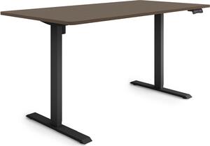 ESMART Germany ETX-121BE 160 x 80 cm Decorazione ebano Scrivania ergonomica in piedi/seduta Regolabile elettricamente in altezza in modo continuo 73,5 - 123,5 cm 3x memoria Porta di ricarica USB Promemoria attività Avvio/arresto graduale