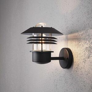 Applique Konstsmide Modena in alluminio laccato nero con vetro trasparente