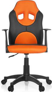 Hjh OFFICE Sedia girevole per bambini KID GAME AL Sedia da scrivania per bambini regolabile in altezza con braccioli in Pelle finta
