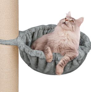 HAPPYPET Mangiatoia universale XXL per tiragraffi Ø 45 cm - mangiatoia per gatti grandi, Maine Coon, stabile fino a 20 kg di carico, mangiatoia per gatti, grigio
