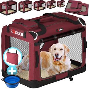 Cadoca Trasportino per Cani e Gatti S 50x35x35cm Borsa Viaggio per Animali Morbida & Pieghevole