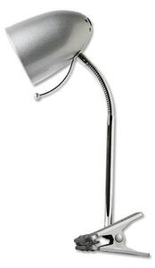Aigostar - Lampada da tavolo con morsetto 1xE27/36W/230V argento/cromo