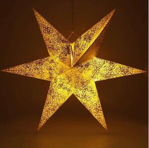 Decorazione natalizia LED LED/3xAA stella oro