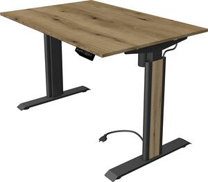 Scrivania Move 1 advance, regolabile elettricamente in altezza, dimensioni piano d'appoggio:120 x 80 cm, colore piano d'appoggio:rovere