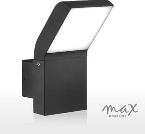 Applique a LED per esterni: nero, alluminio, 10W, 1504A-BK