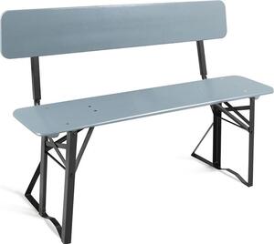 Panchina da giardino BBB-119, 119 cm, grigia