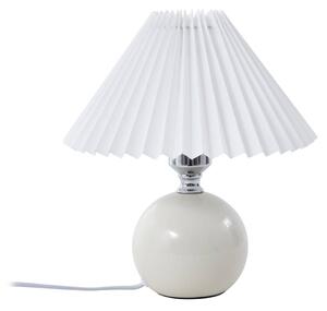 Lampada da tavolo Lindby Kerimi, Vetroceramica, crema, 29 cm