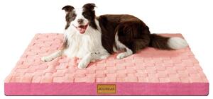 Cuccia ortopedica per cani - 48 x 76 cm - Rosa
