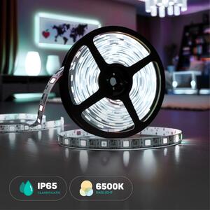 Lampada da parete per esterni a LED RGB, alluminio nero, vetro, comando app H 22,5 cm