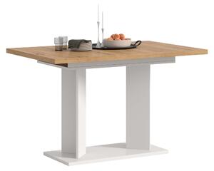 Xonox.home Tavolo da pranzo Gustav bianco/ finitura rovere Artisan L/A/P: 160x76x80 cm