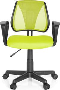 Hjh OFFICE sedia girevole per bambini KIDDY CD sedia da scrivania per bambini regolabile in altezza con braccioli tessuto / rete