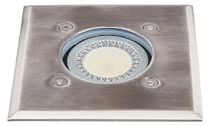 Lindby Insa lampada da incasso a pavimento, 11 x 11 cm, GU10, IP67