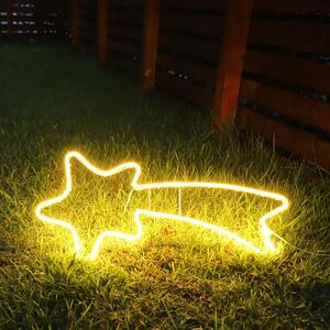 SALCAR 240 LED luci fiabesche luci di Natale luci deco Natale luce al neon stella cadente 70cm finestra all'interno luce di Natale