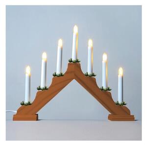 Candeliere natalizio LED FILAMENT 7xE10/0,2W/230V legno