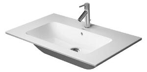 Lavabo per mobili Duravit ME by Starck con sfioratore, con foro per rubinetto, 830 x 490 mm, senza foro per rubinetto, bianco