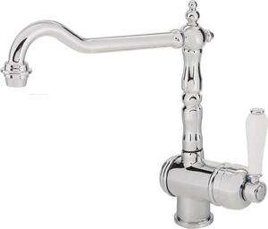 Miscelatore da cucina Famanu, stile rustico, cromato