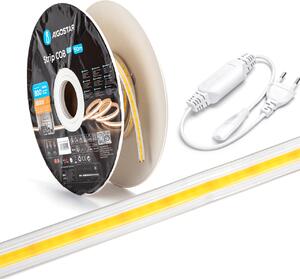 Striscia LED COB flessibile da 30 m, larghezza 10 mm, per interni ed esterni, IP65, 230 V, 30 metri, bianco freddo