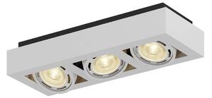 Faretto da soffitto Ronka, 50 cm, 3 luci, bianco, GU10