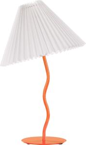 BELIANI Lampada da tavolo base in metallo arancione paralume sintetico ripiegato design moderno minimalista soggiorno camera da letto