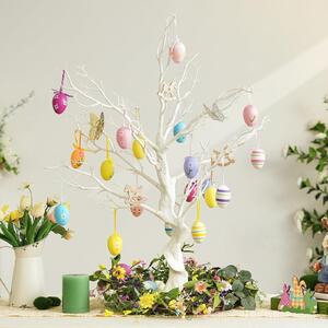 Albero artificiale bianco per decorazioni, altezza 80 cm
