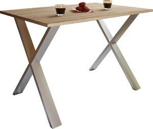 VCM my home 916812 VCM my home Xona X-Fuß 50 cm tief Esstisch eiche rechteckig