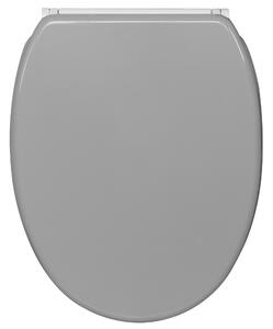 Sedile WC SANILO® con chiusura ammortizzata e chiusura rapida, grigio Manhattan; coperchio WC direttamente dal produttore; coperchio per WC, sedile WC, coperchio per WC