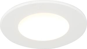 Faretto da incasso bianco con LED da 350 lumen, 3000 K, 5 W, IP65 Blanca