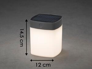 Konstsmide Assisi lampada solare da tavolo grigio 7806-302 dimmerabile IP44