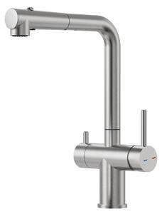 Rubinetto da cucina a tre vie con rotazione a 360° e filtro per l'acqua
